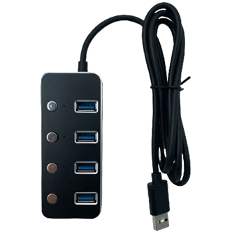 هاب 4 پورت USB 3.0 کلید دار کی نت مدل H5 هاب 4 پورت USB 3.0 کلید دار کی نت مدل H5