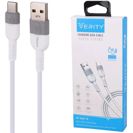 Verity CB-3161T 65W Type-C Fast Charging Cable