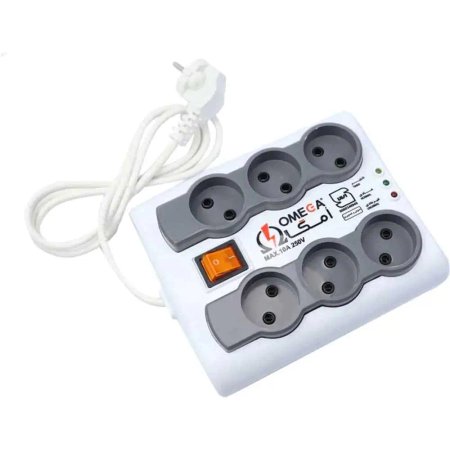 Omega 6 Home Surge Protector Model P6000 3 Meter Cable