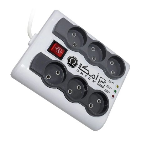 Omega 6 Home Surge Protector Model P6000 Cable 1.5m