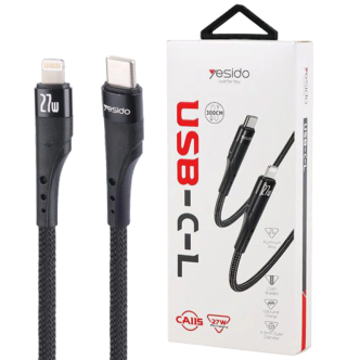 کابل تایپ سی به لایتنینگ Yesido CA115 Type-C To Lightning 27W کابل تایپ سی به لایتنینگ Yesido CA115 Type-C To Lightning 27W