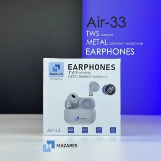 هندزفری بلوتوثی مازارس مدل MAZARES Air-33 هندزفری بلوتوثی مازارس مدل MAZARES Air-33