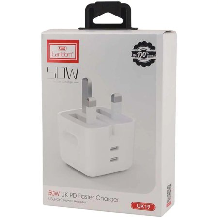 Earldom ES-UK19 2Port 3A PD 25W Fast Wall Charger