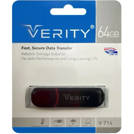VERITY 64GB USB3.0 V714 Flash Drive