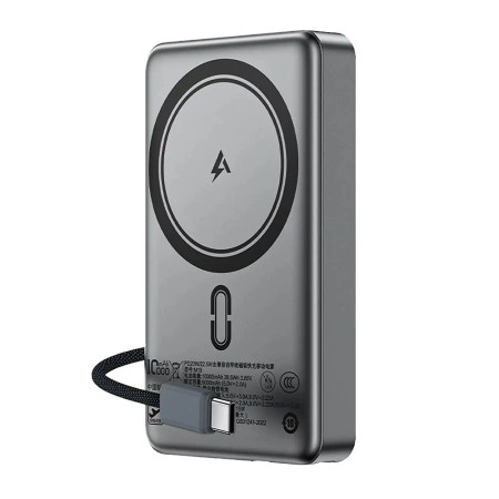 ACEFAST Wireless Power Bank 10000 mAh Connected with cable with mobile phone 20 watts 18M