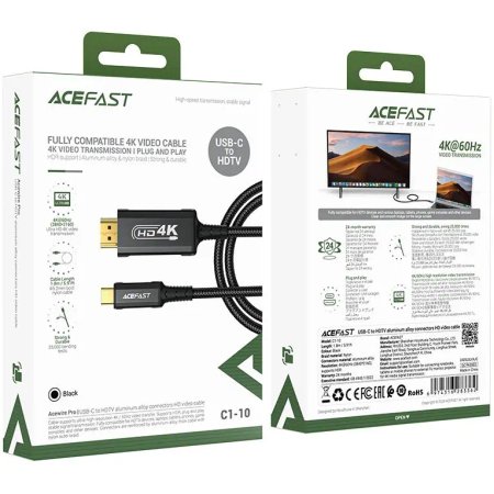 HDMI to Type-C Cable ACEFAST C1-10 Length 1.8 m