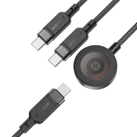 ACEFAST C6-11 Type-C and Apple Watch Charger Cable 100 W Power 1.2 M