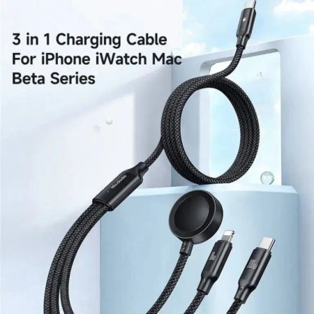 ACEFAST C6-11 Type-C double-ended cable and Apple Watch charger length 1.2 meters power 100w