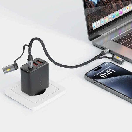 ACEFAST C20-01 Type-C to Type-C and Lightning Cable Length 1.2m Power 60w