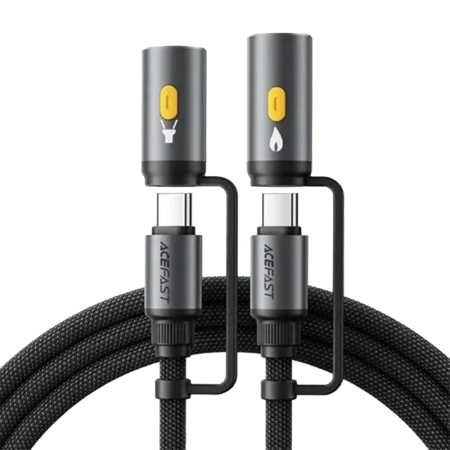 ACEFAST Pro Acewire 4J Multi-function Type-C to Type-C Cable Power 60W Length 1.2 M 