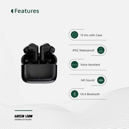 Green Lion Brooklyn True Wireless Earbuds