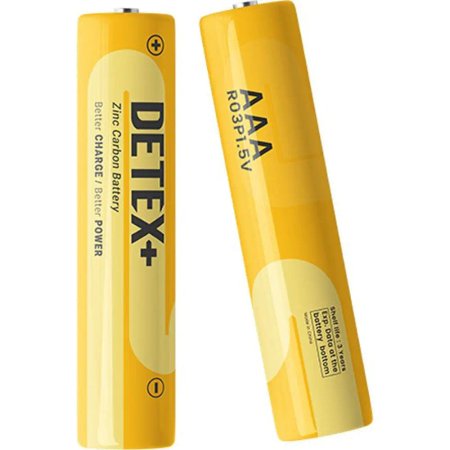 Detex Plus Battery R03P ZINC AAA Pack of 24PCS