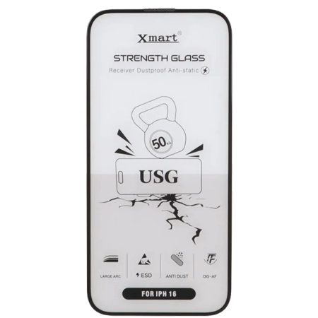 Glass XMART Anti Static USG for Apple iPhone 16(Packaged)
