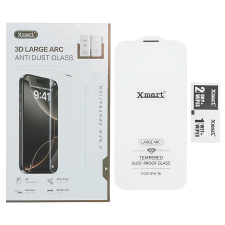 Glass Xmart 3D Large Arc for Apple iPhone 16