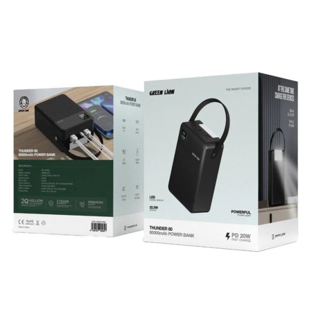 Green Lion Thunder 80 (80000mAh) Power Bank