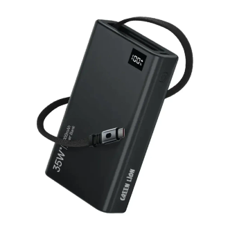 پاوربانک گرین لاین Retractable 35W با ظرفیت 10000 میلی آمپر