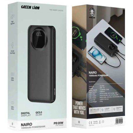 Green Lion Nairo Power Bank 10000mAh