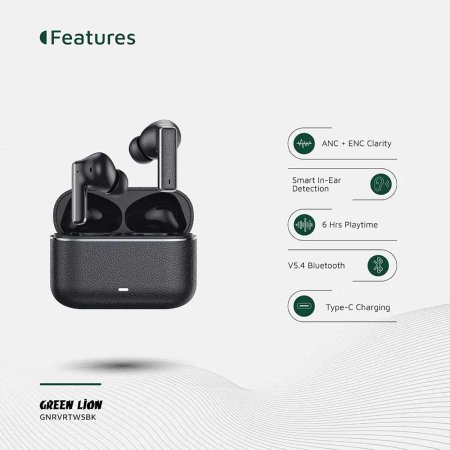 Green Lion River True Wireless Earbuds