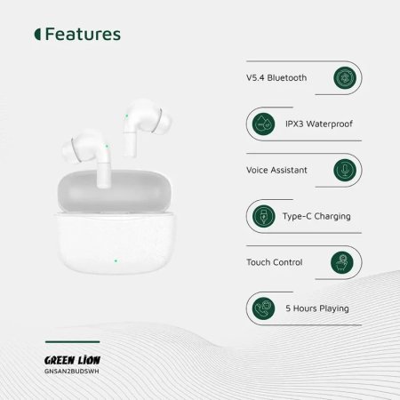 Green Lion Santorini 2 True Wireless Earbuds TWS