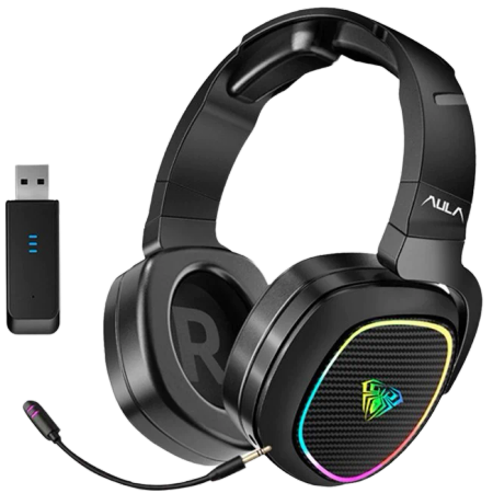 AULA Wind F608 3 in 1 RGB Rechargeable Gaming Headset