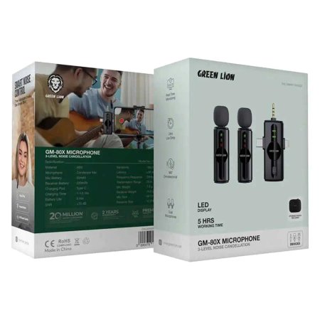 Green Lion Gm 80X Microphone 3 in 1