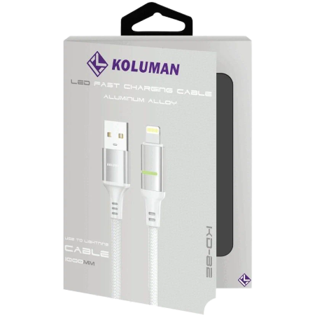 Koluman iPhone Fast Charging Cable Model KD-82 - White
