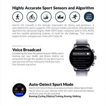 Glorimi GX Classic Fit LTD Smart Watch
