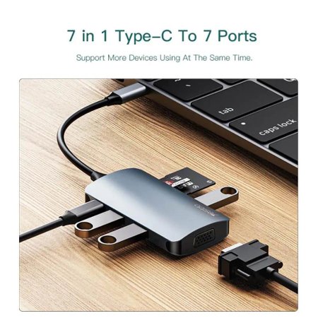Yesido HB16 Type-C 7Port Hub