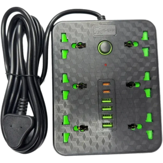 شش راهی برق USB+TYPE-C دار HGDUE HG-1246C