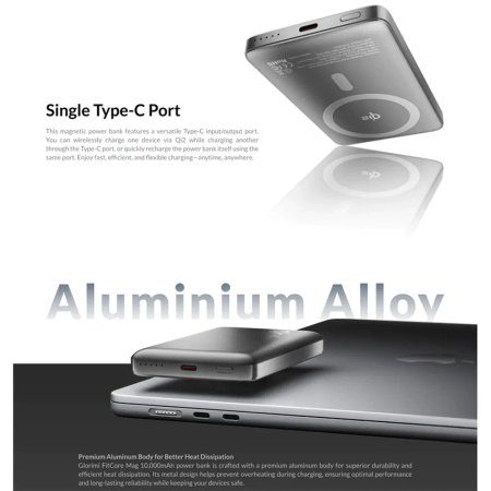 Glorimi Fit Core Mag 15W Power Bank 10000mAh