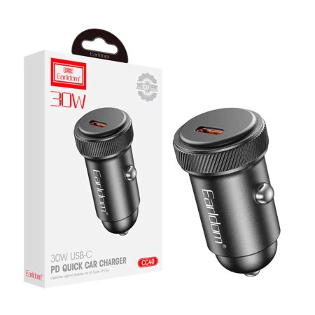 Earldom ES-CC40 3A PD 30W Car Fast Charger