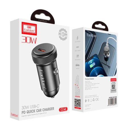 Earldom ES-CC40 3A PD 30W Car Fast Charger