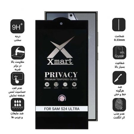 XMART Privacy Full Cover Screen Protector for Iphone 13/13Pro/14