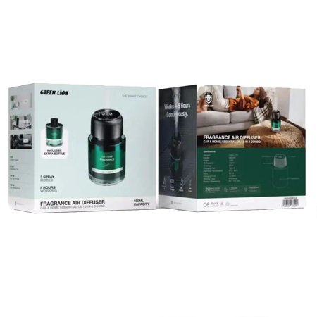 Green Lion Fragrance Air Diffuser 2 in 1 Combo (CAR/HOME) 160mL