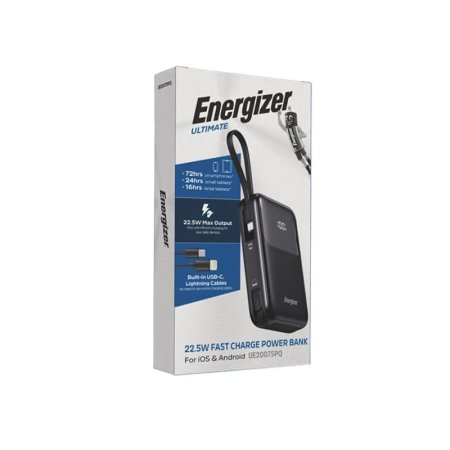 Energizer UE20075PQ Fast Charge 22.5W 20000mAh Power Bank
