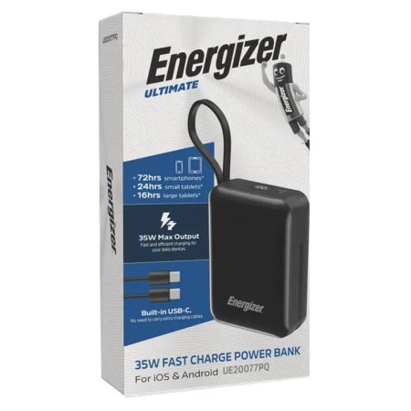 Energizer UE20077PQ Fast Charge 35W 20000mAh Power Bank