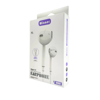 هندزفری سیم دار Type-C وینر مدل WH02 هندزفری سیم دار Type-C وینر مدل WH02