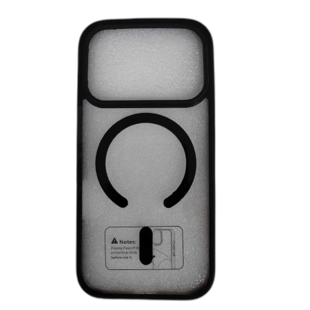 قاب-گوشی-اپل-iphone-17pro-اسپیگن-مدل-ultra-hybrid-طرح-مگ-سیف---مشکی
