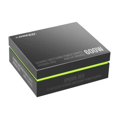 GREEN GP600A-GED 80Plus 600W Power Supply