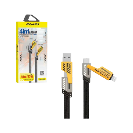 AWEI CL-226 cable 4in1 USB-C / Lightning 