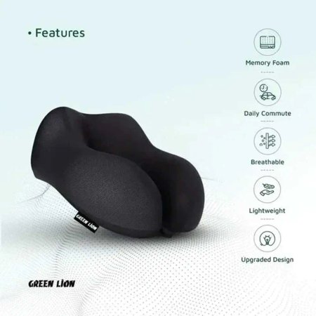 Green Lion GNMEFMNECKBK Neck Pillow