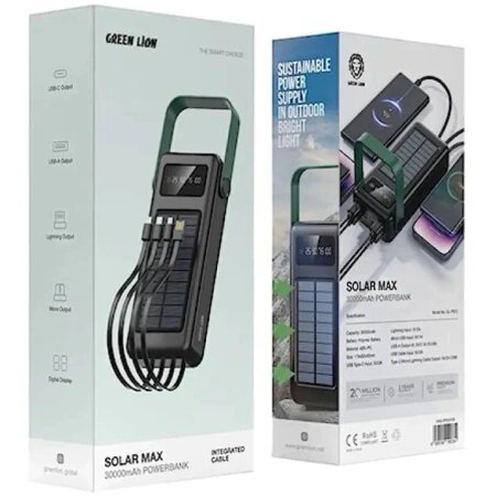 Green Lion Solar Max 30000mAh Power Bank