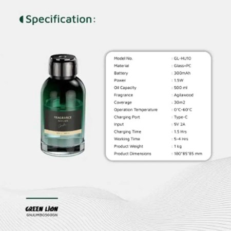 Green Lion Jumbo Fragrance Diffuser 500mL