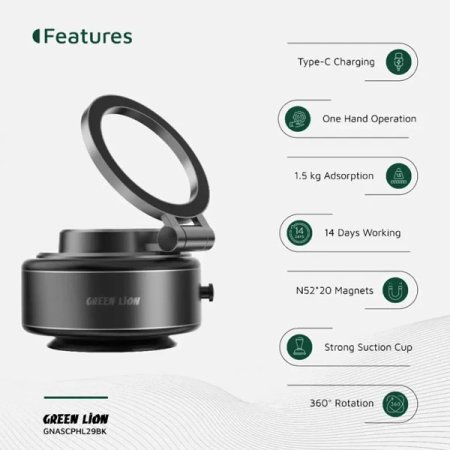 Green Lion GX-29 Auto Suction Phone Holder