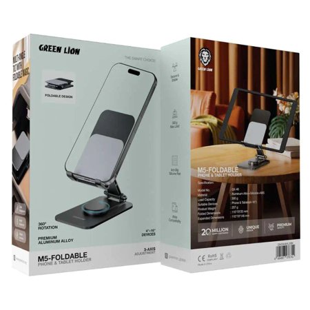 Green Lion M5-Foldable Phone And Tablet Holder