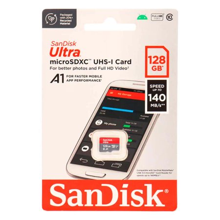 SanDisk Ultra U1 A1 C10 140MB/s MicroSD Memory Card