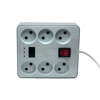 محافظ برق کامپیوتر و صوتی تصویری 6 خانه تیراژه M106 با کابل 1.8 متری