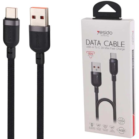 Yesido CA132C 18W 1.2m Type-C Fast Charging Cable
