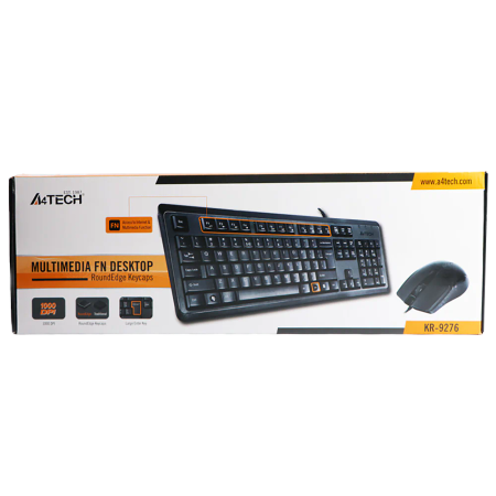 A4TECH KR-9276 Wired Mouse and Keyboard