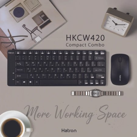 Hatron wireless keyboard and mouse model HKCW420